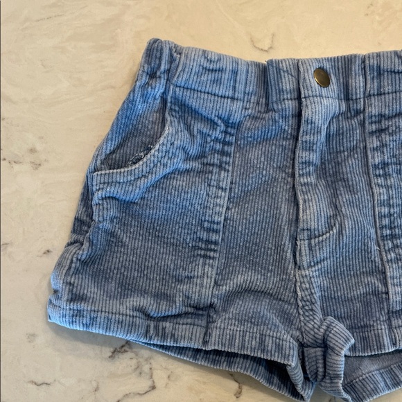 Maison Me Unisex Blue Corduroy Shorts - Picture 2 of 5